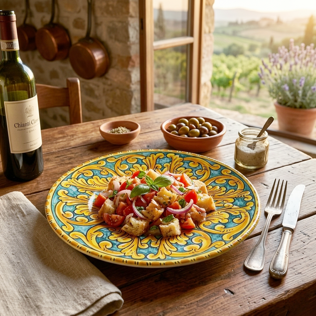 piatto in maiolica siciliana di caltagirone