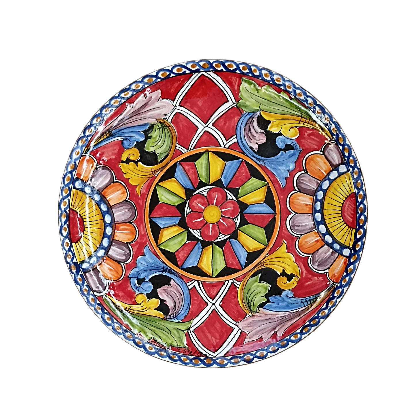 piatto maiolica siciliana ceramica