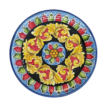 piatto in maiolica siciliana