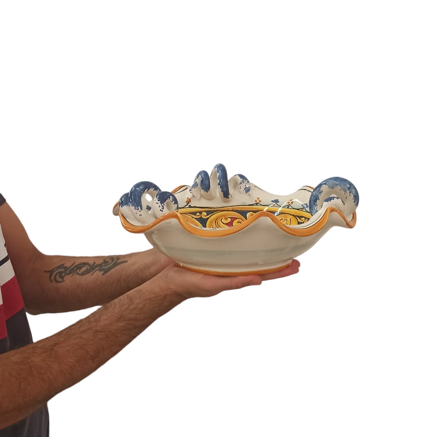 sicilian ceramic fruit holder