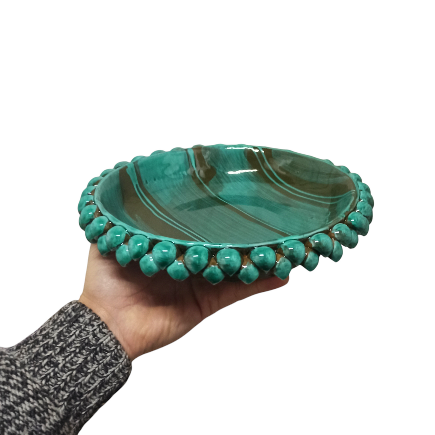 Svuotatasche Pigna Verde in Ceramica Siciliana