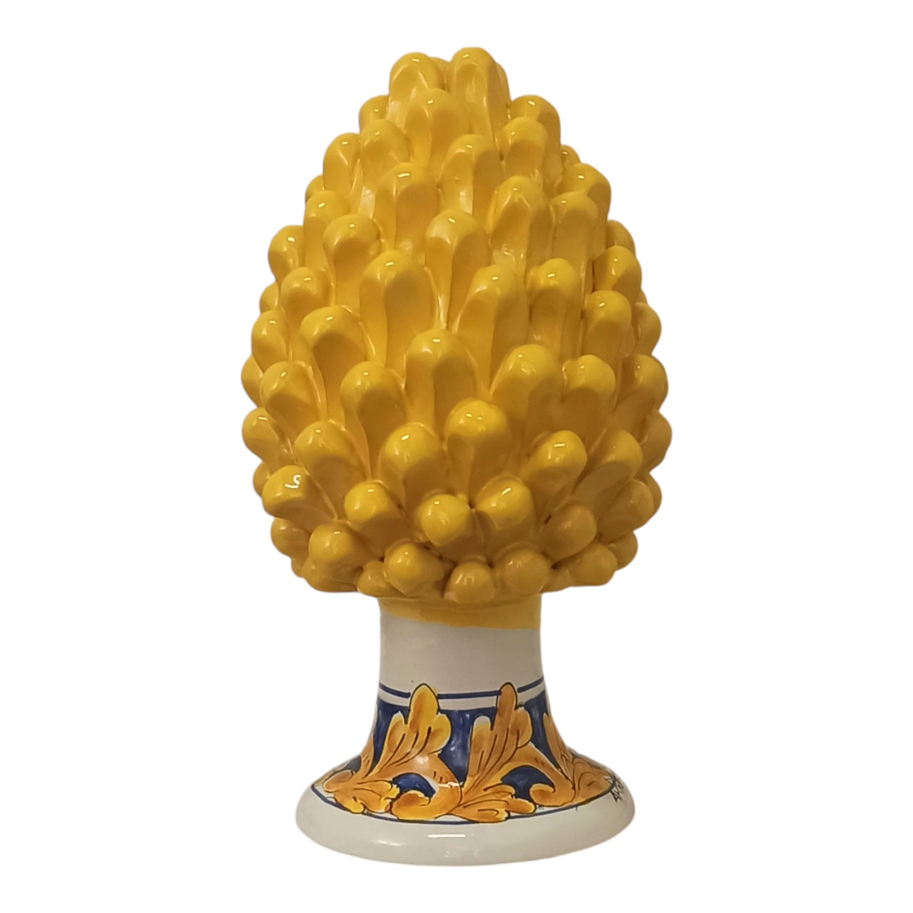  Sicilian Ceramic Yellow Pine Cone
