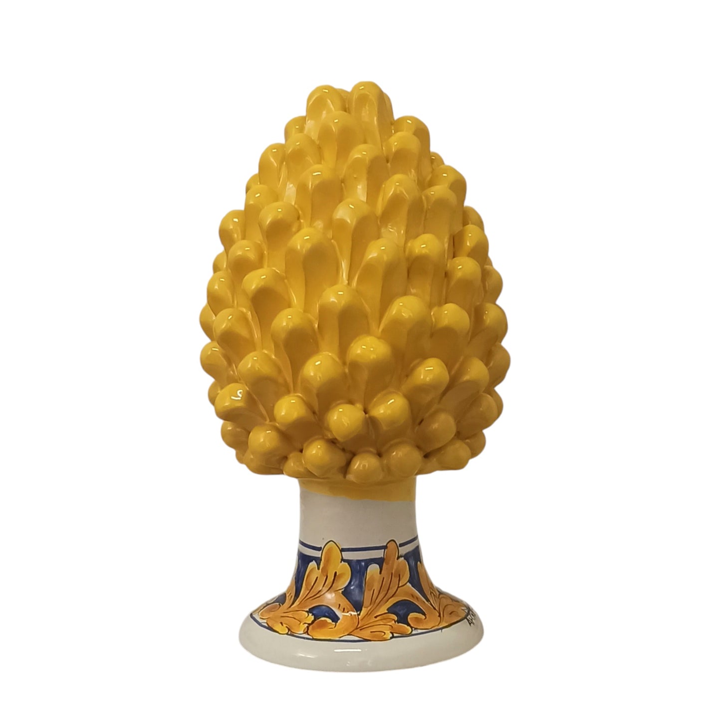  Sicilian Ceramic Yellow Pine Cone