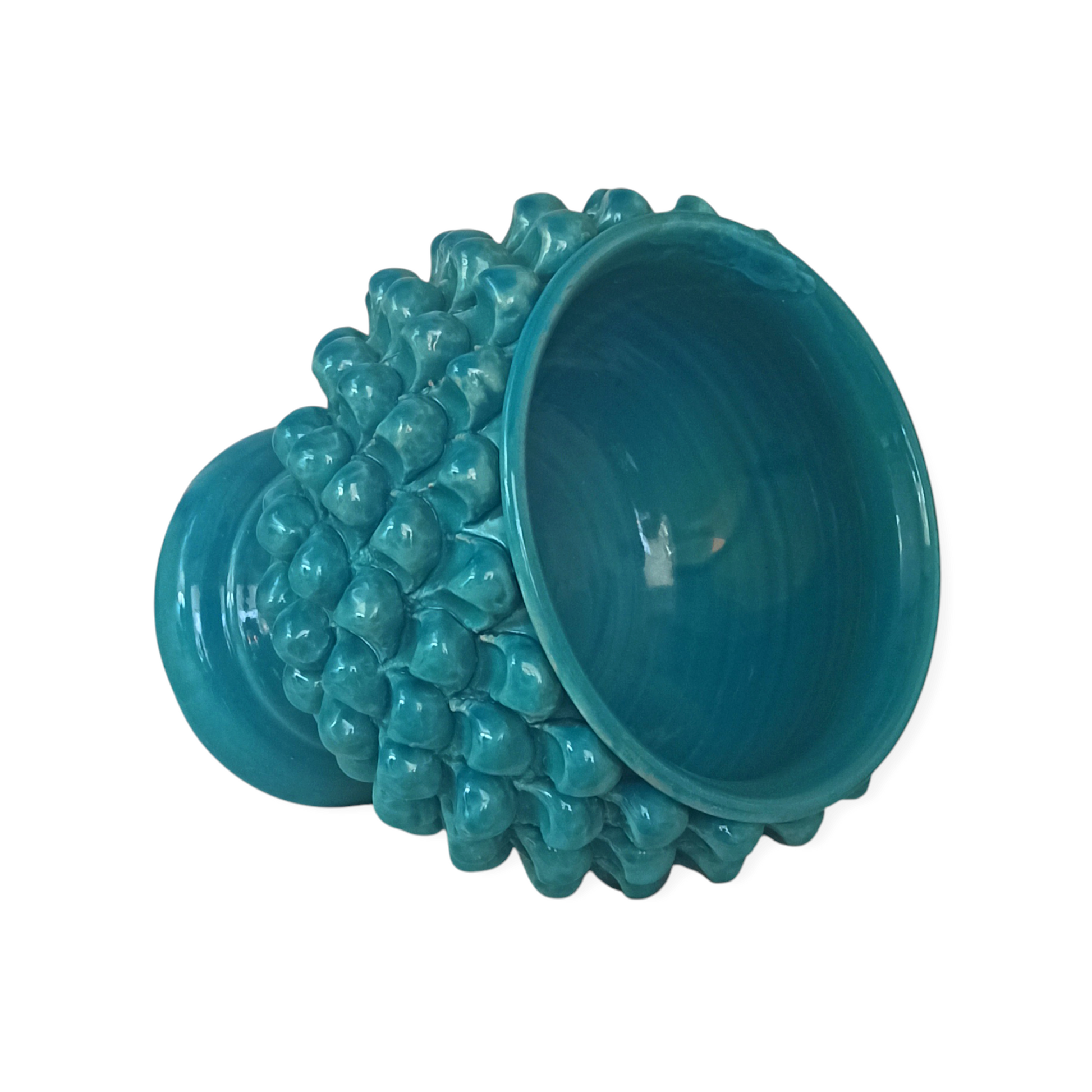 Vaso pigna turchese di Caltagirone prezzo vendita online