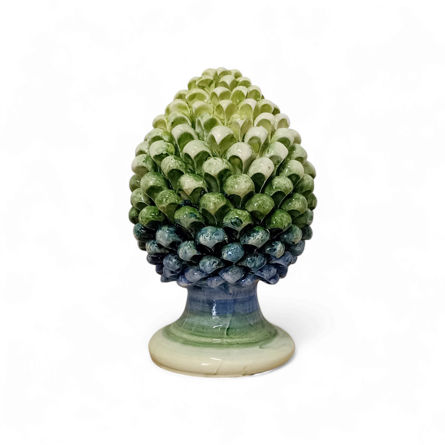 pigna in maiolica multicolor