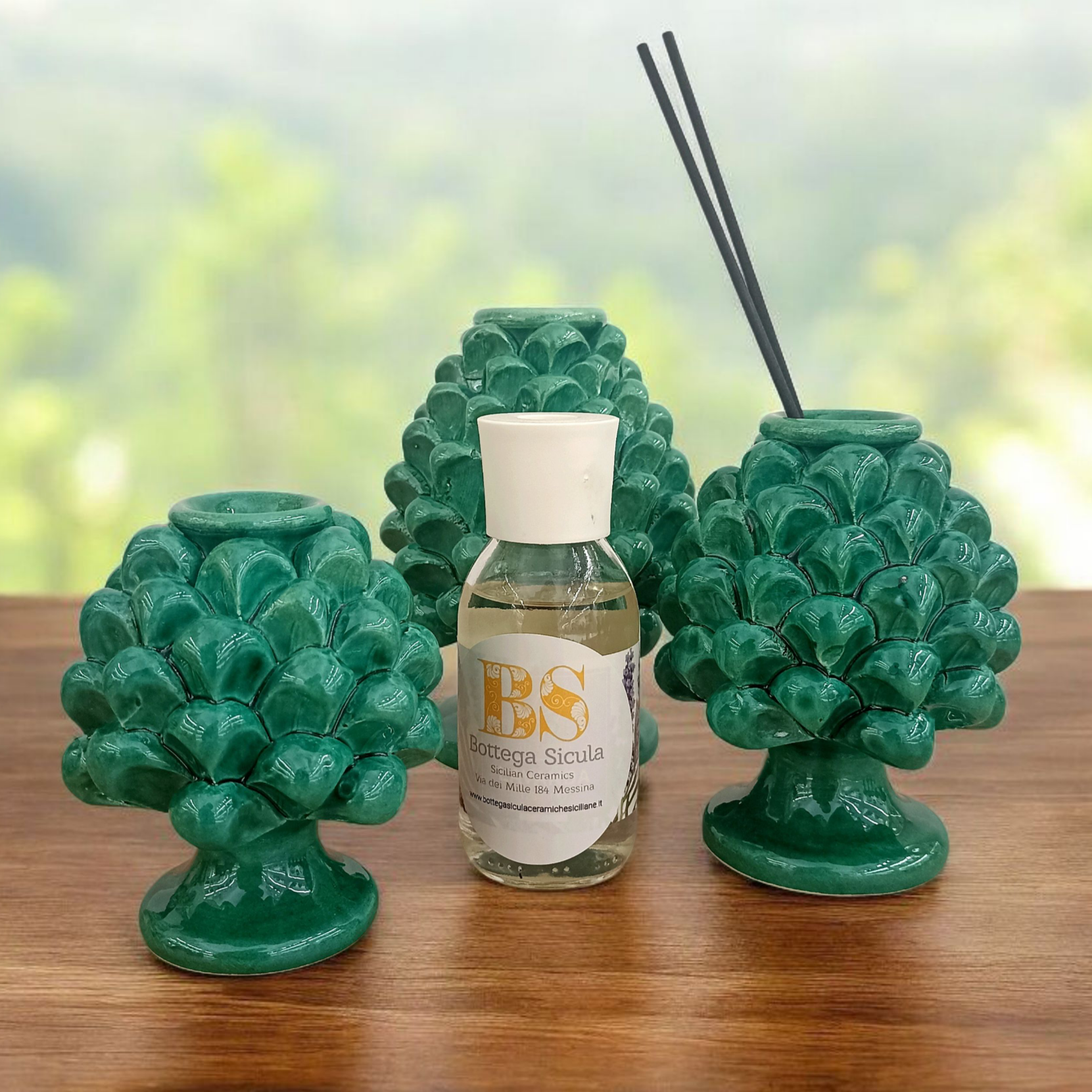 pigna per profumo ceramica