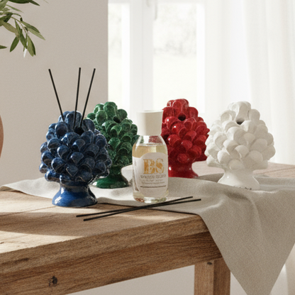 pigna diffusore di essenza maiolica