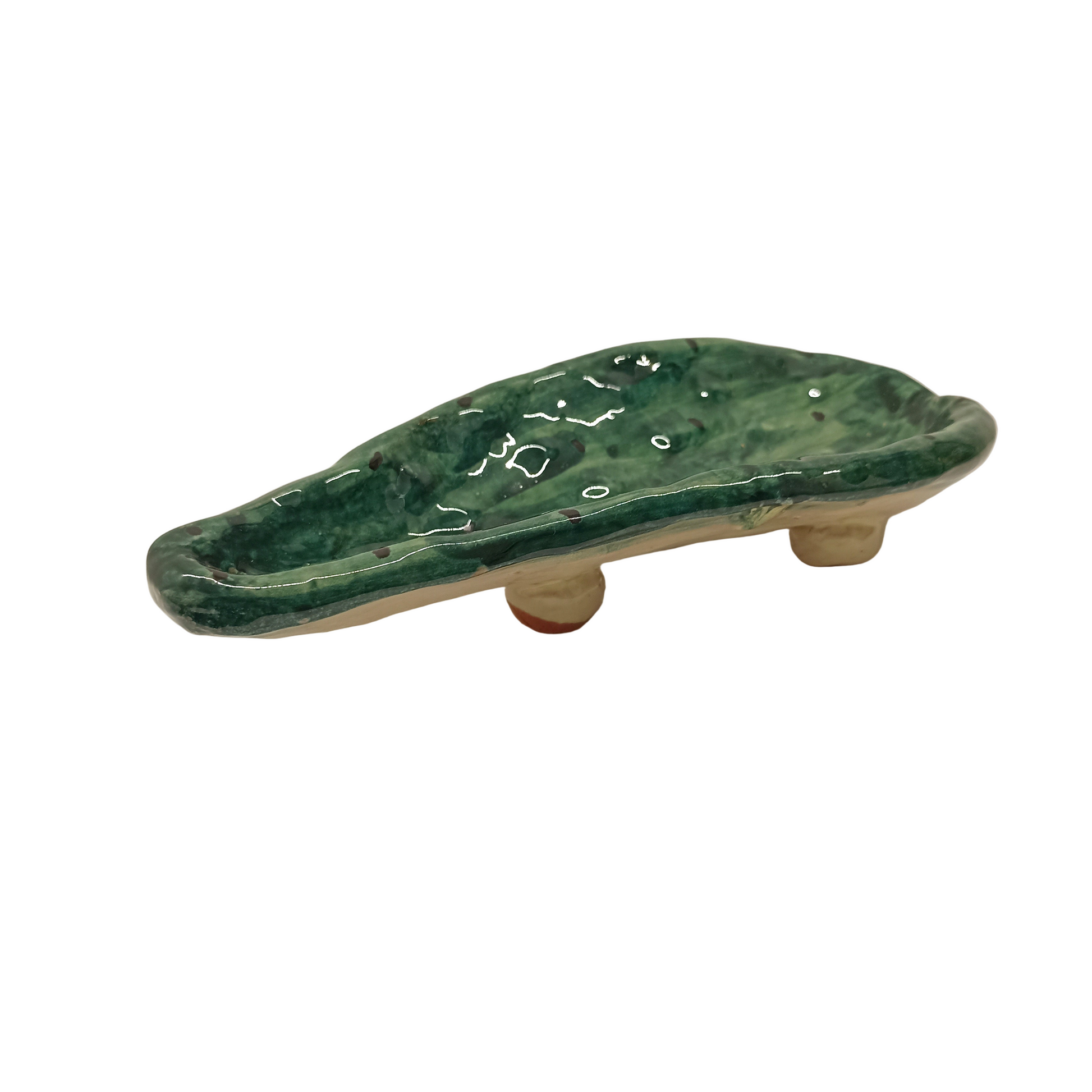 Poggia mestolo in ceramica decorata a Caltagirone 