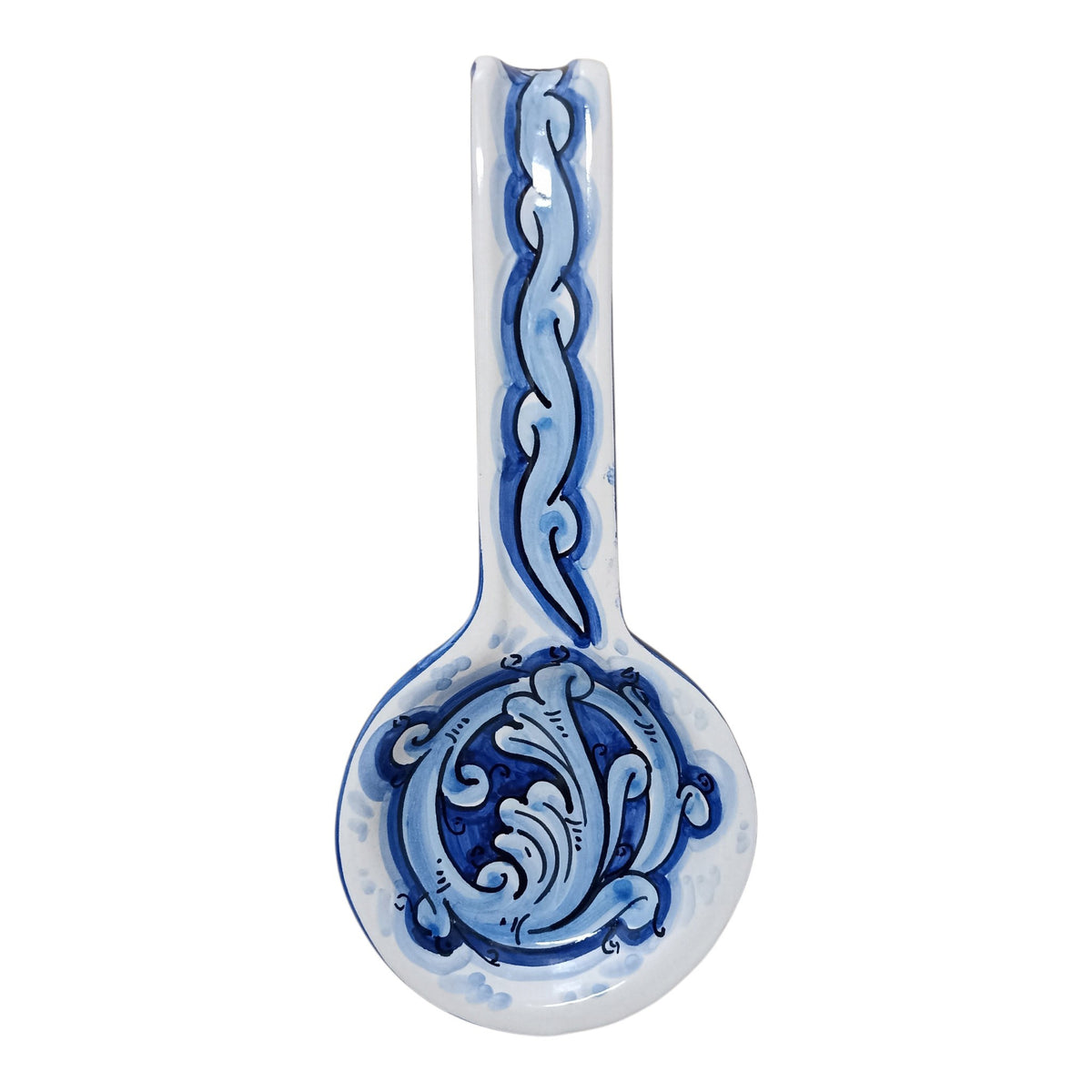 poggia mestolo in maiolica