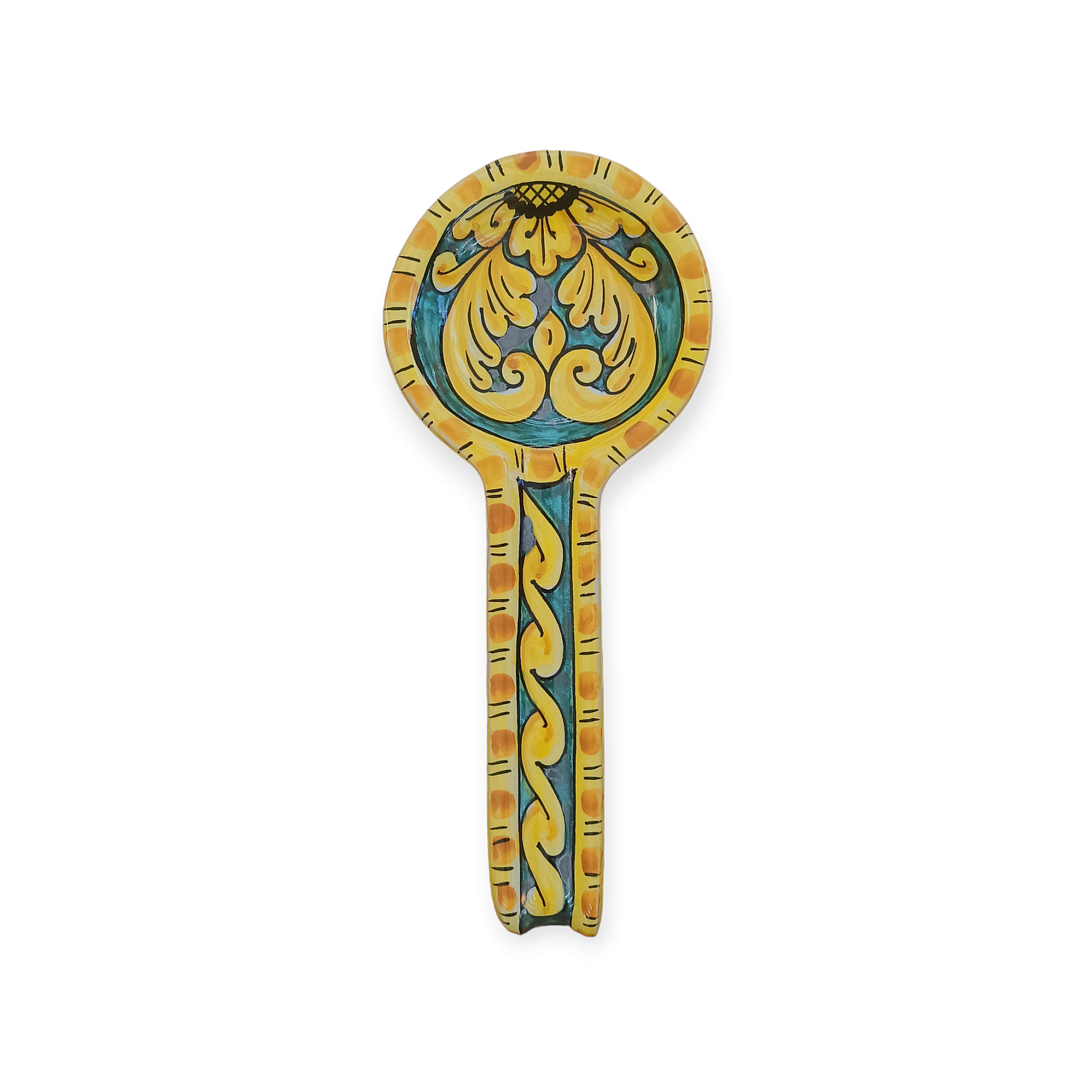 poggia cucchiaio maiolica siciliana 