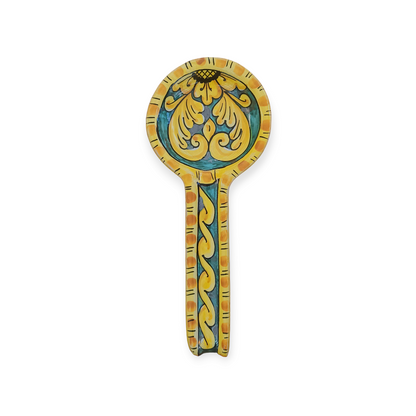 poggia cucchiaio maiolica siciliana 