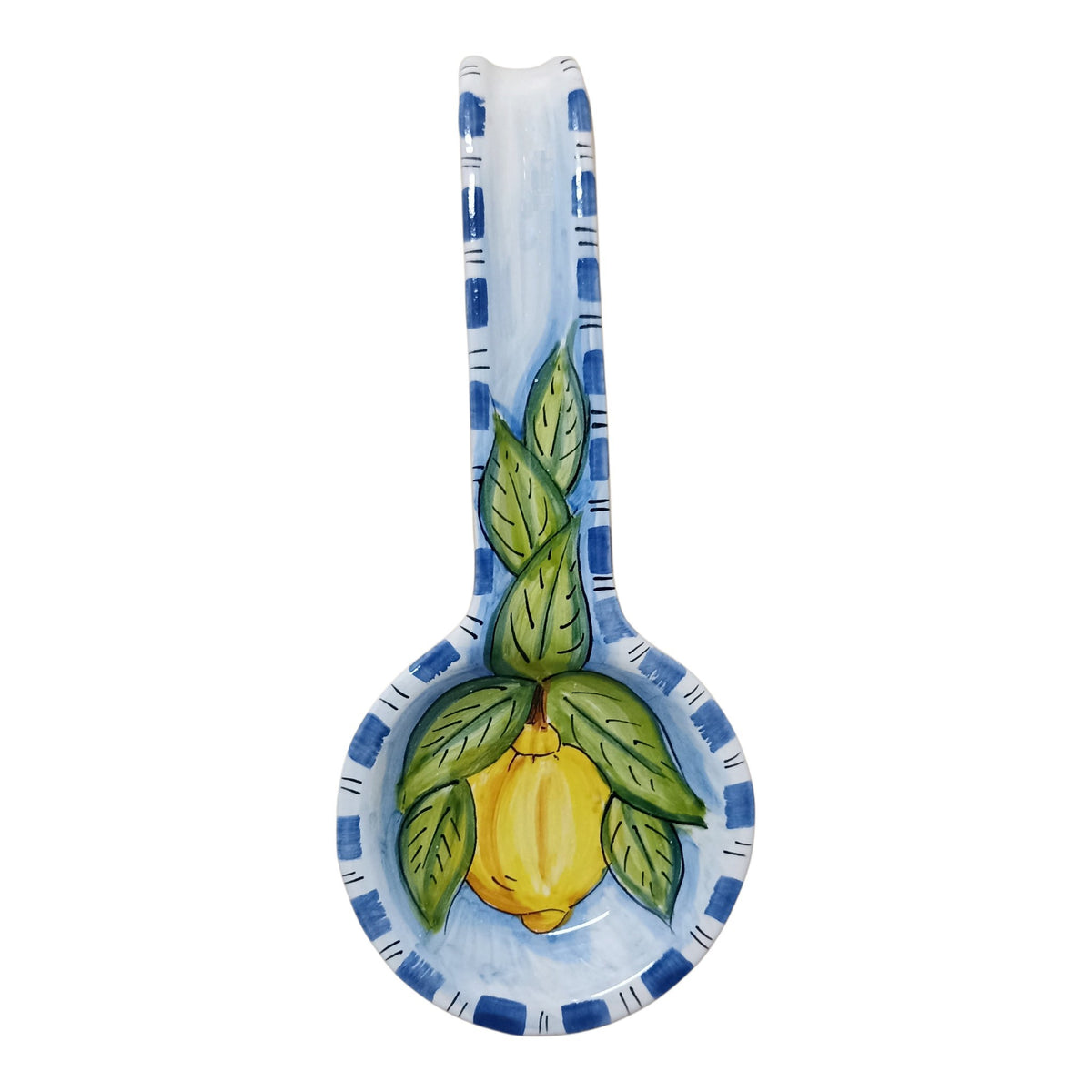 poggia mestolo maiolica di caltagirone