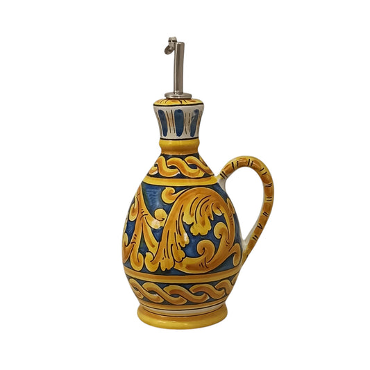 bottiglia porta aceto in ceramica di caltagirone