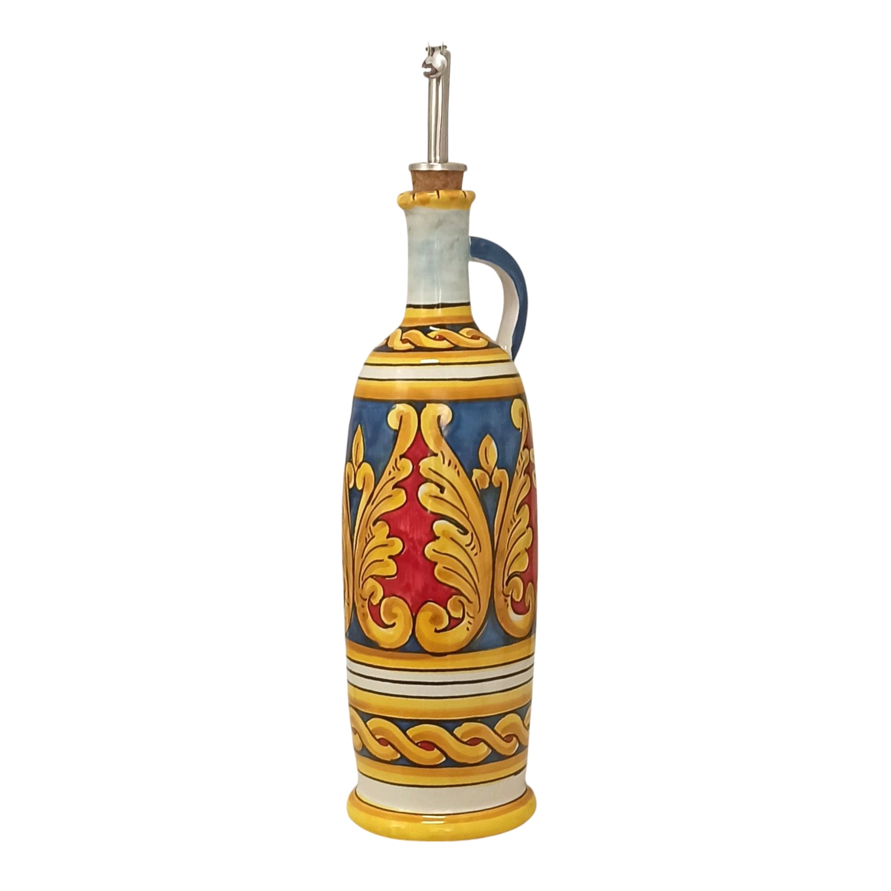 bottiglia in maiolica siciliana 