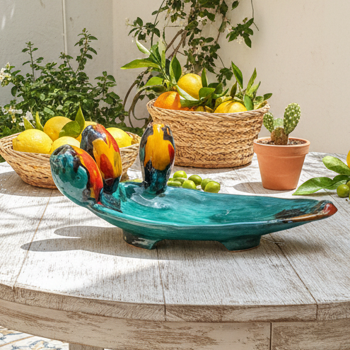 porta chiavi cactus in ceramica