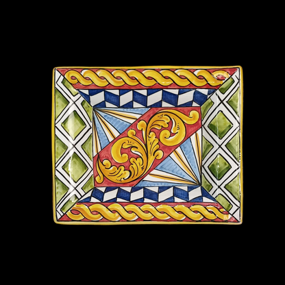 porta chiavi in maiolica colorata