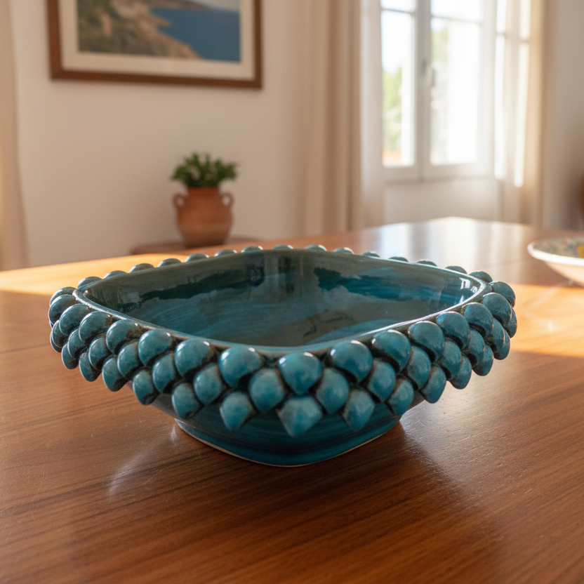 porta caramelle ceramica di caltagirone