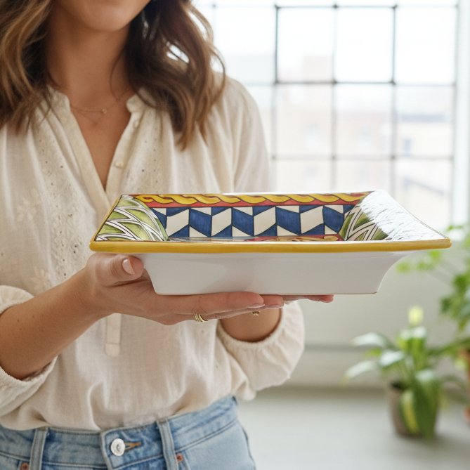 porta chiavi in ceramica siciliana