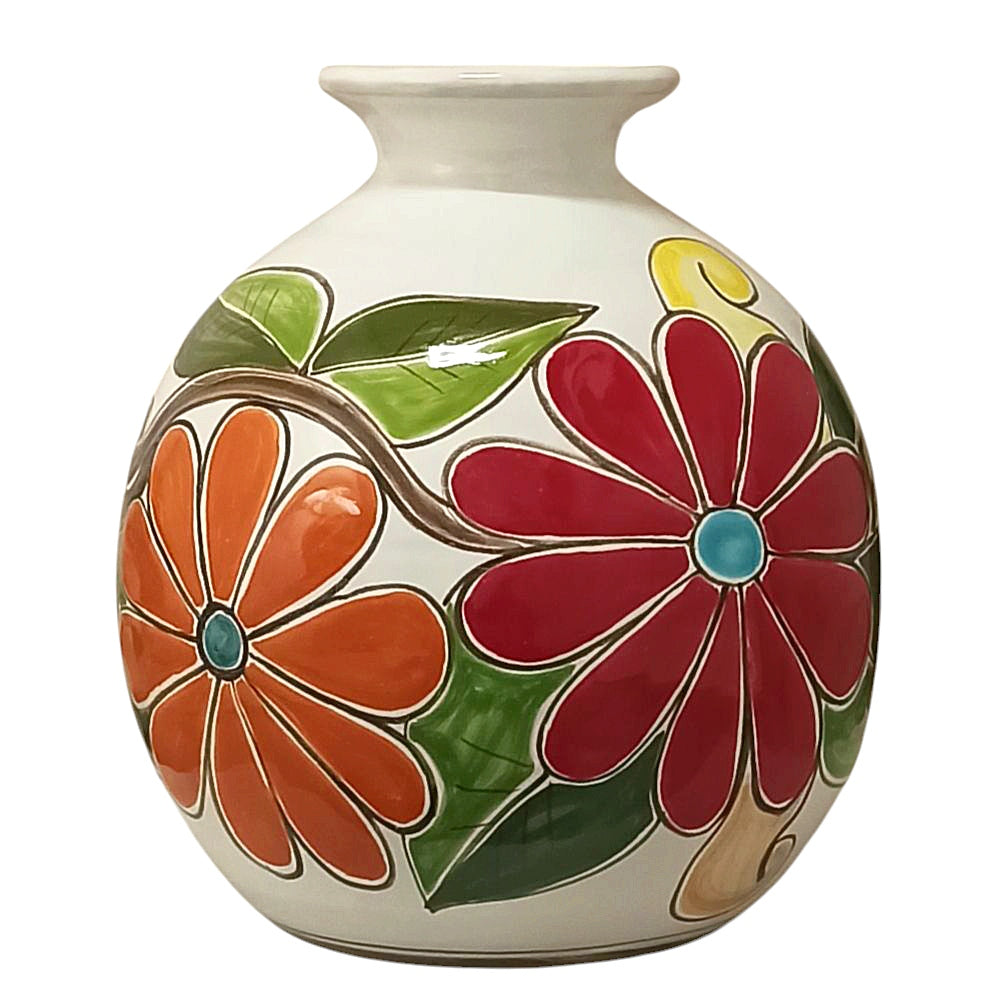 vaso porta fiori in ceramica siciliana