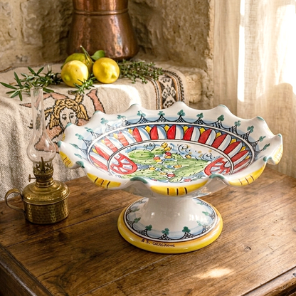porta frutta in maiolica di caltagirone