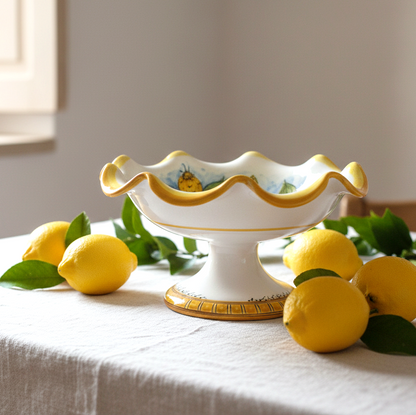 fruttiera in maiolica caltagirone