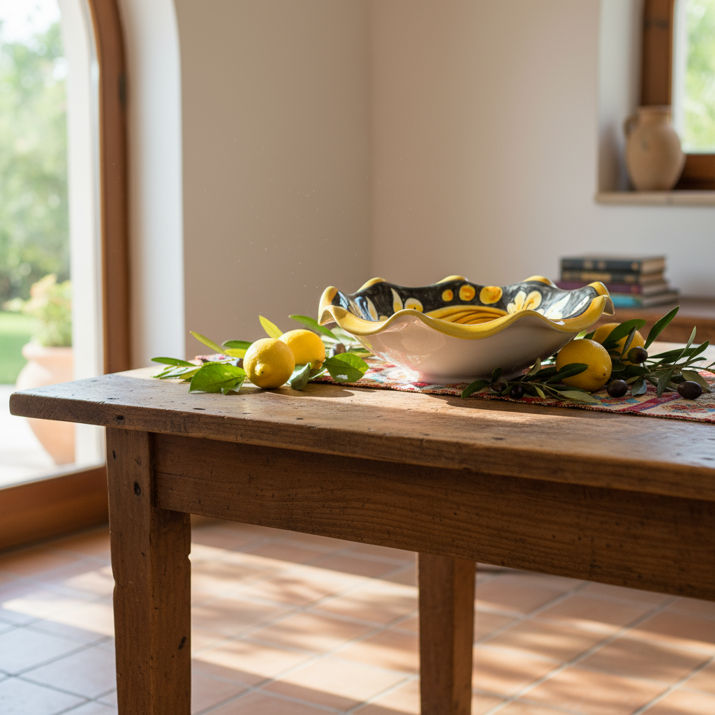 porta frutta economico maiolica di caltagirone