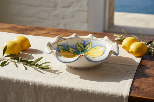 porta frutta artigianale in maiolica