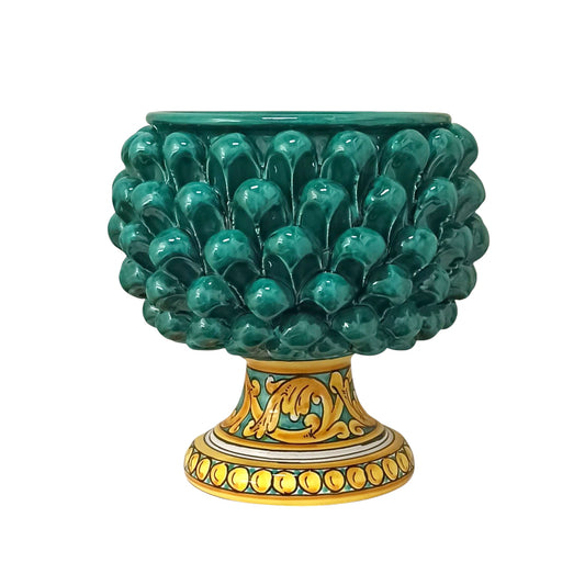 porta vaso in ceramica siciliana