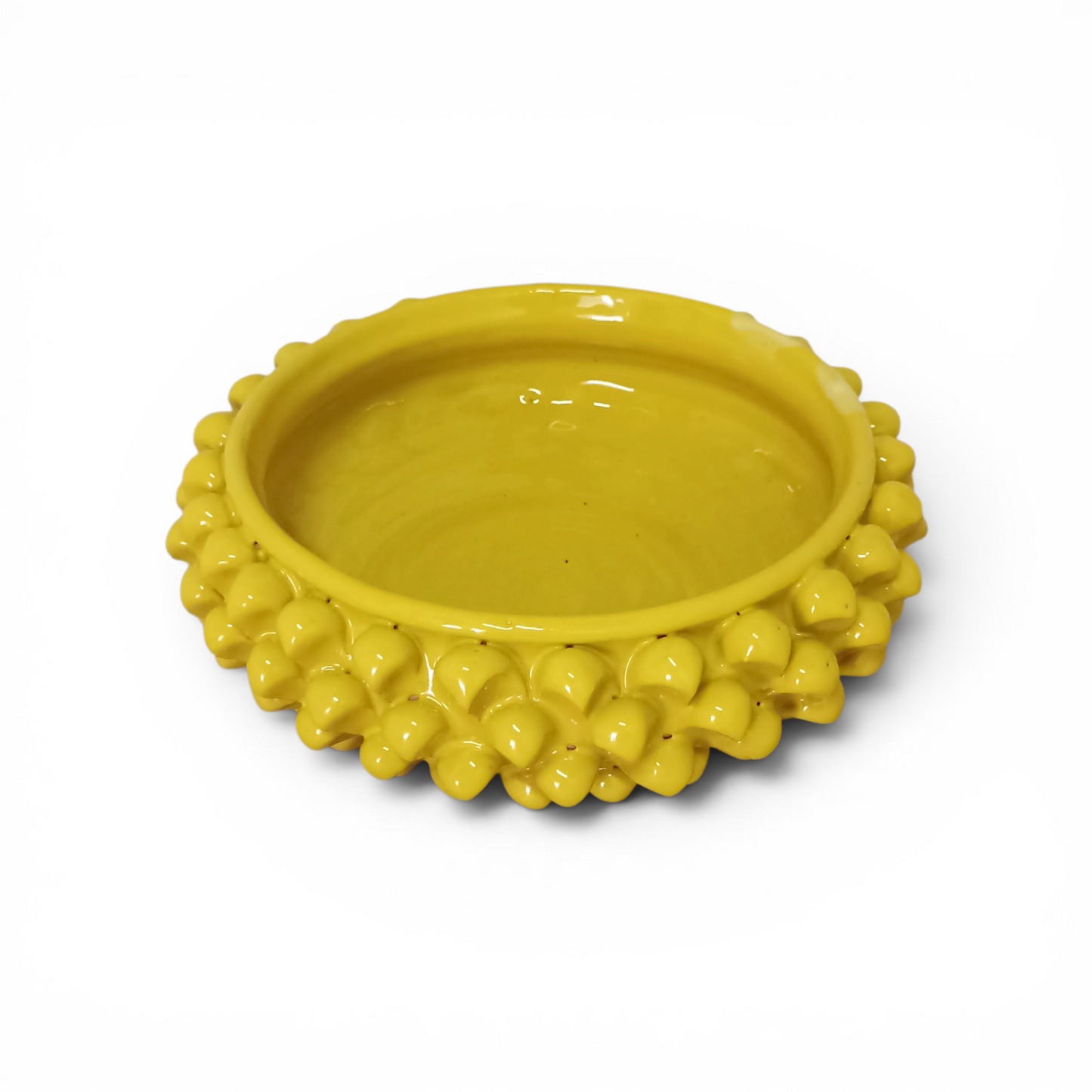 vaso pigna giallo caltagirone