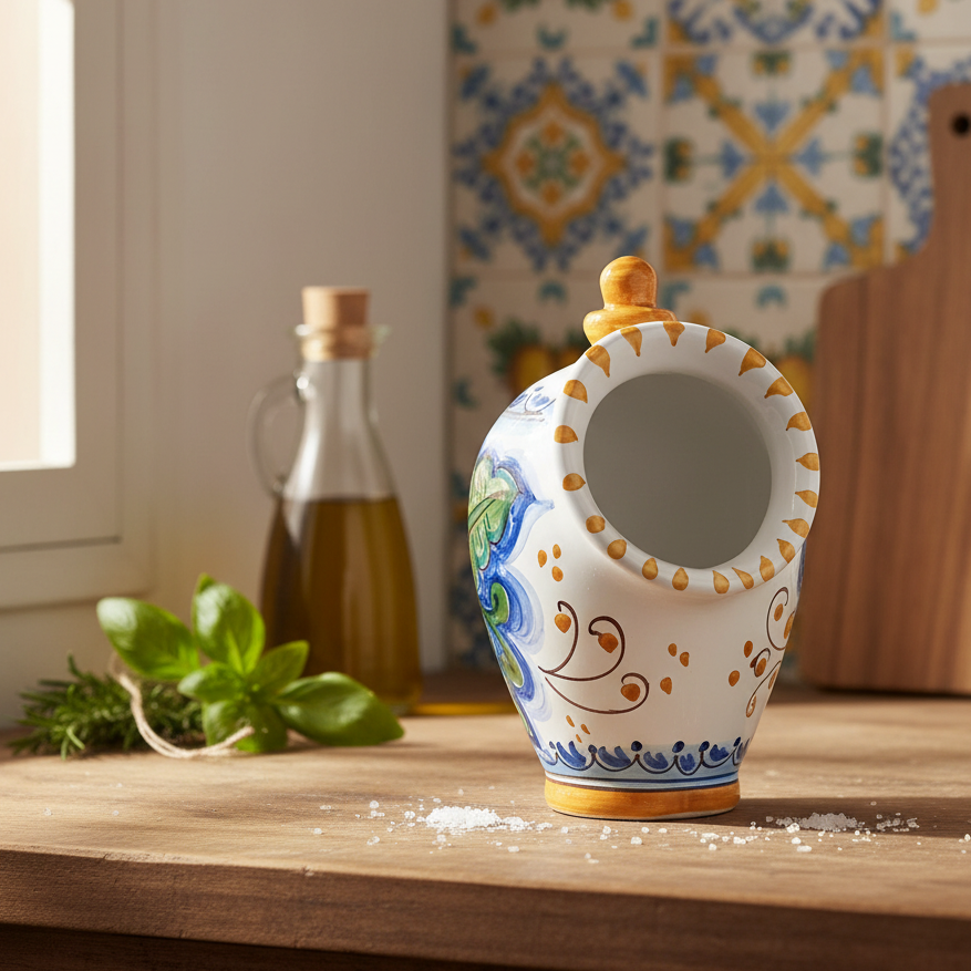 contenitore per il sale in ceramica