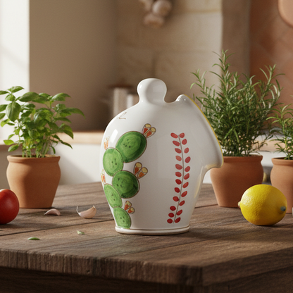 Portasale in Maiolica di Siciliana