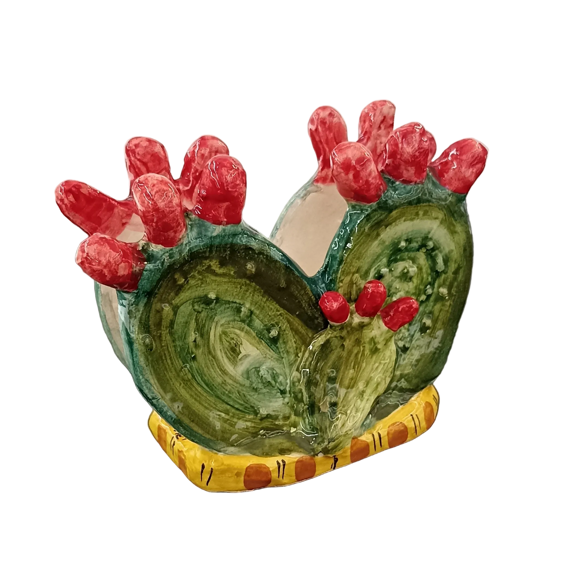 porta tovaglioli ceramica di caltagirone