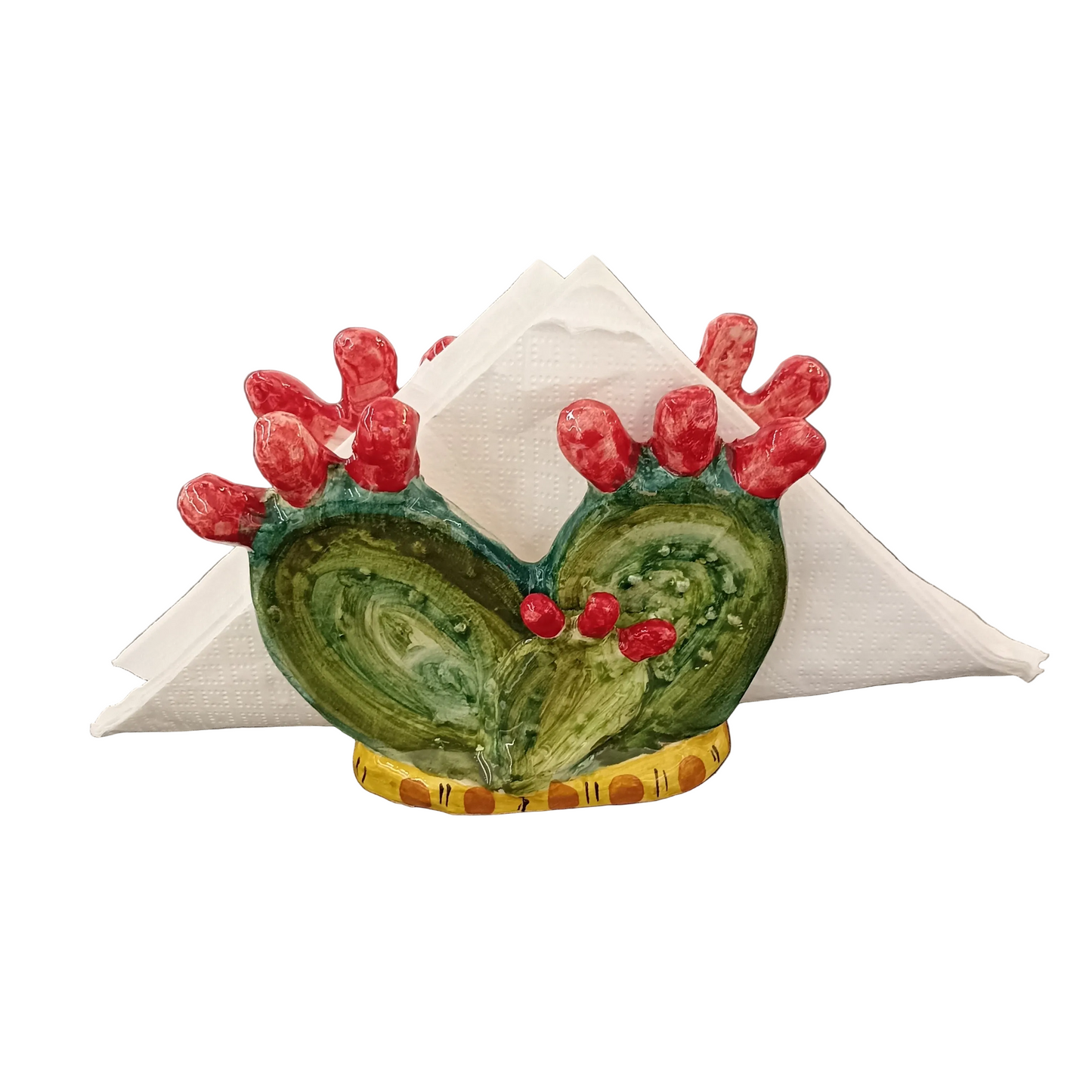 porta tovaglioli per la tavola in maiolica