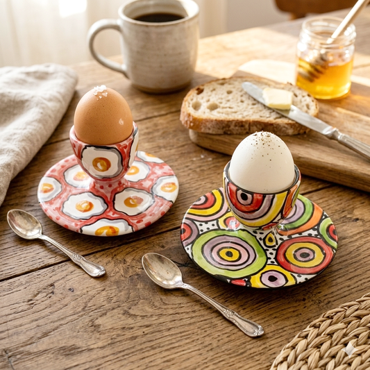 porta uovo in maiolica di sicilia
