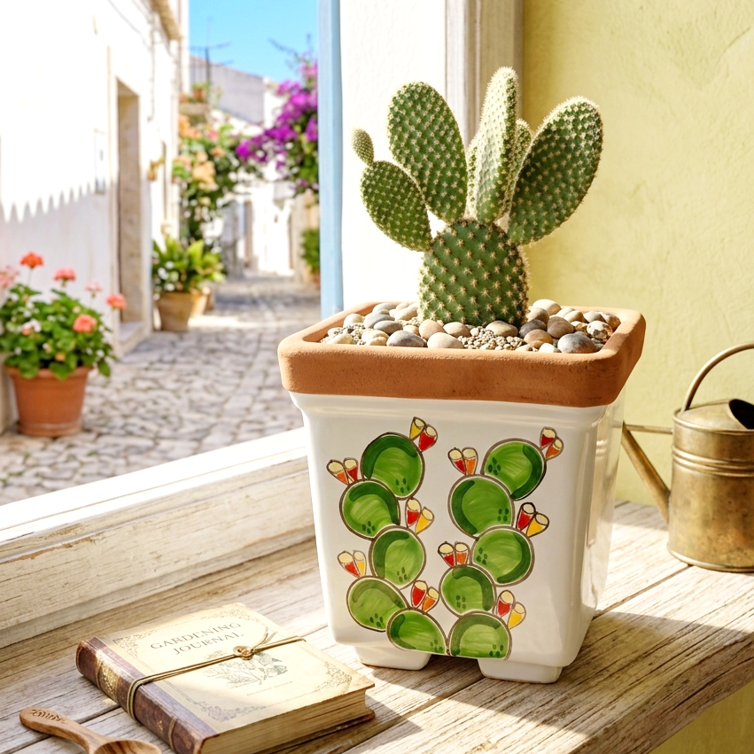 vaso per esterno in ceramica