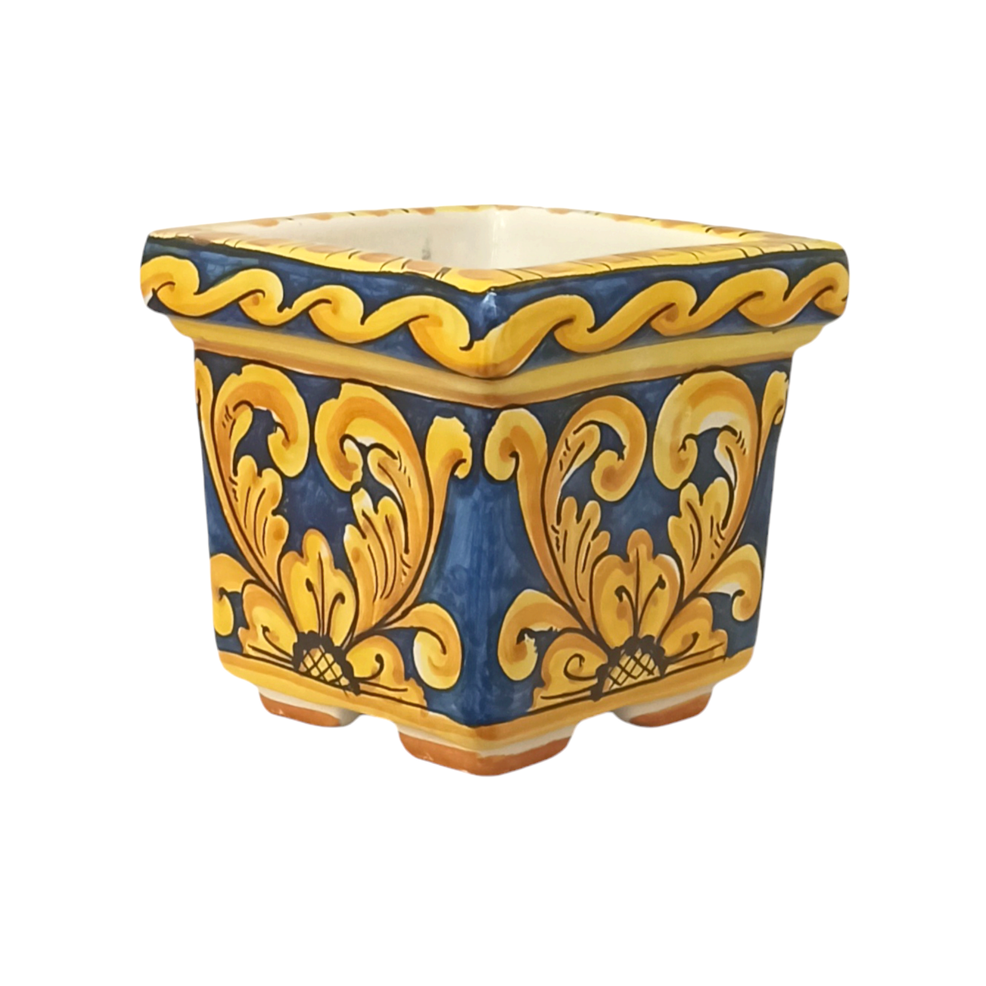 porta vaso ceramica siciliana