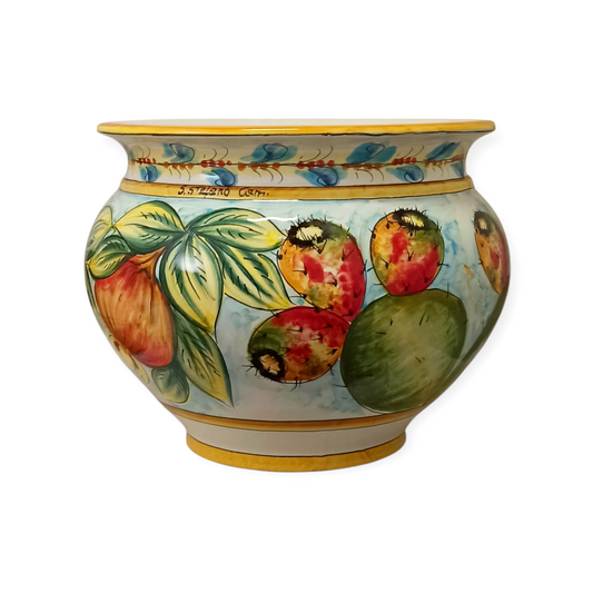 porta vaso ceramica Caltagirone