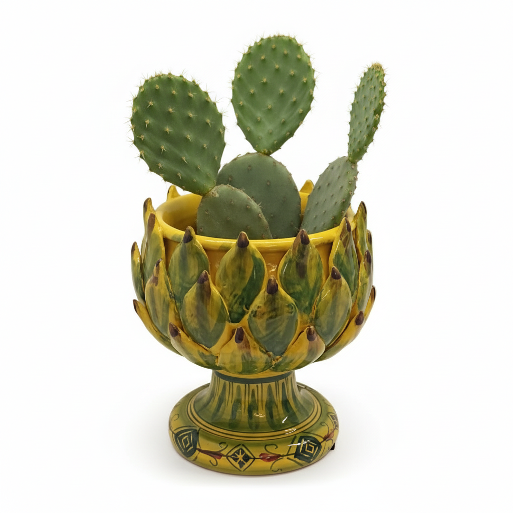 portapiante colorato in ceramica 