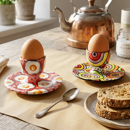 portauovo in ceramica di Sicilia