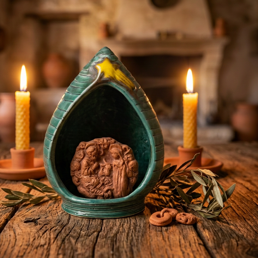 presepe in ceramica siciliana 