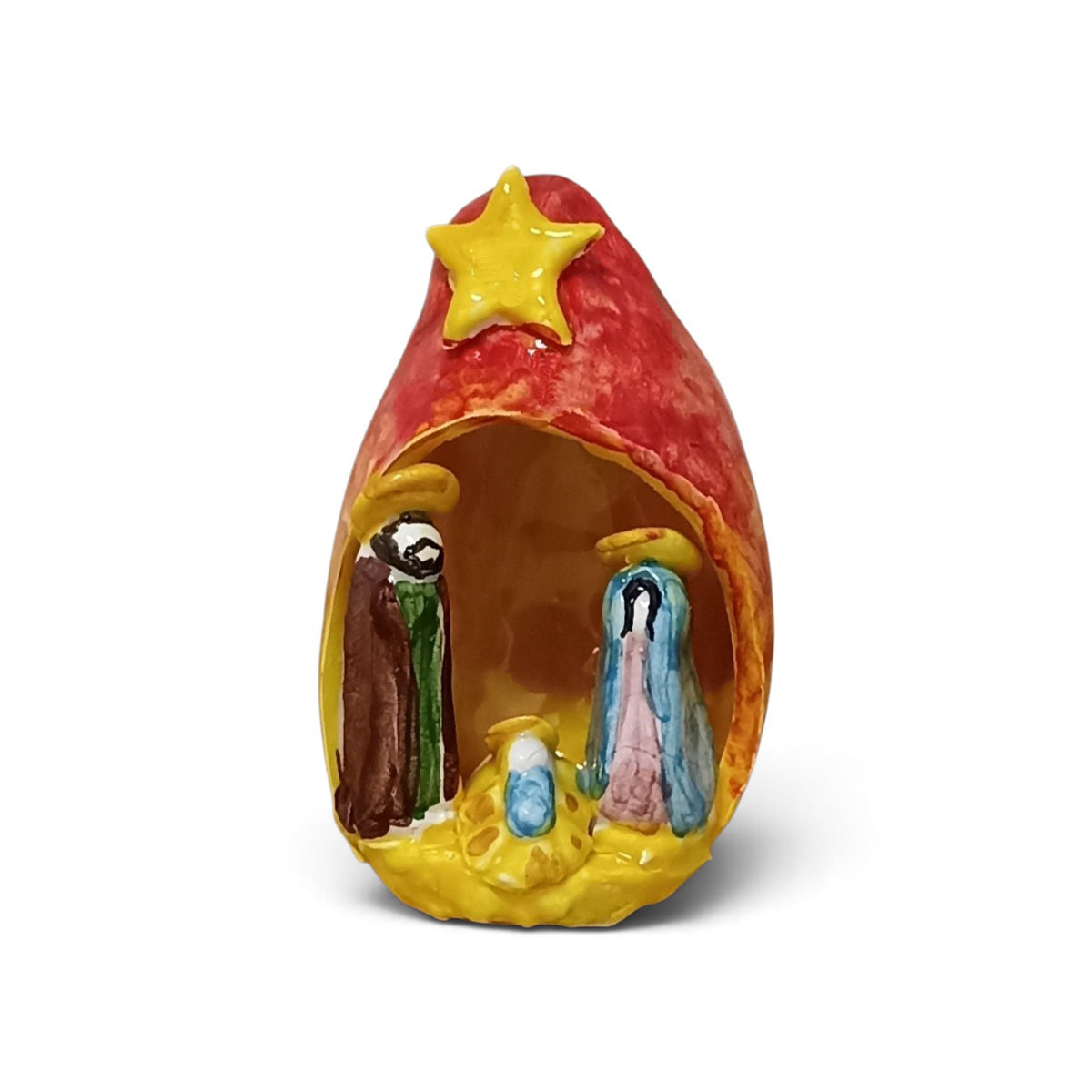 presepe in maiolica siciliana