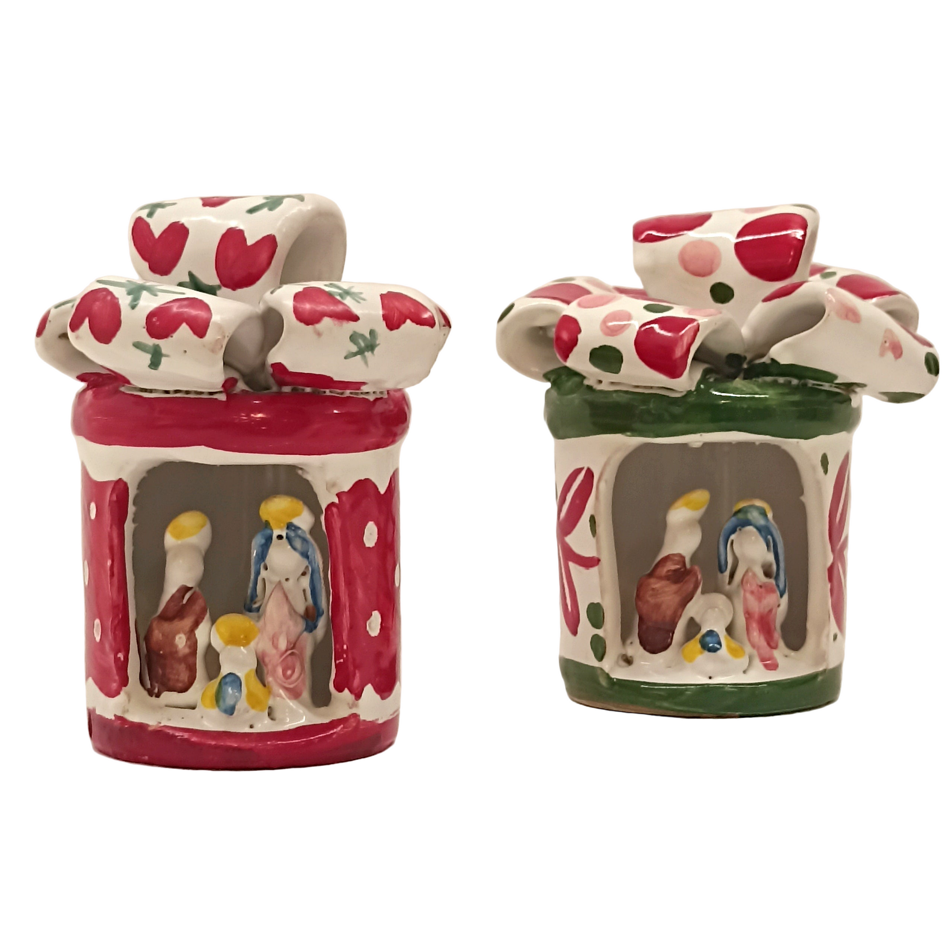 presepe artigianale in maiolica thuin