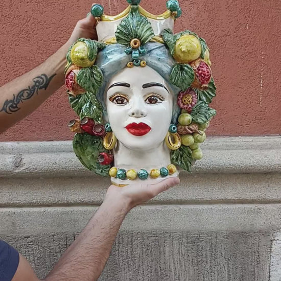 Testa Moro Caltagirone da appendere al muro