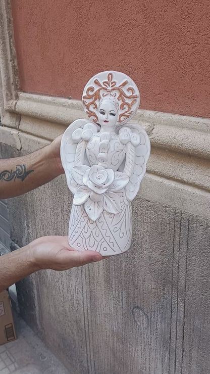 porta candela ceramica siciliana 