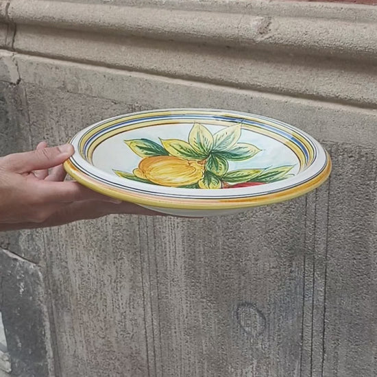 fruttiera maiolica di sicilia