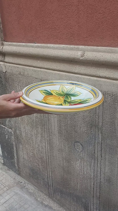 fruttiera maiolica di sicilia