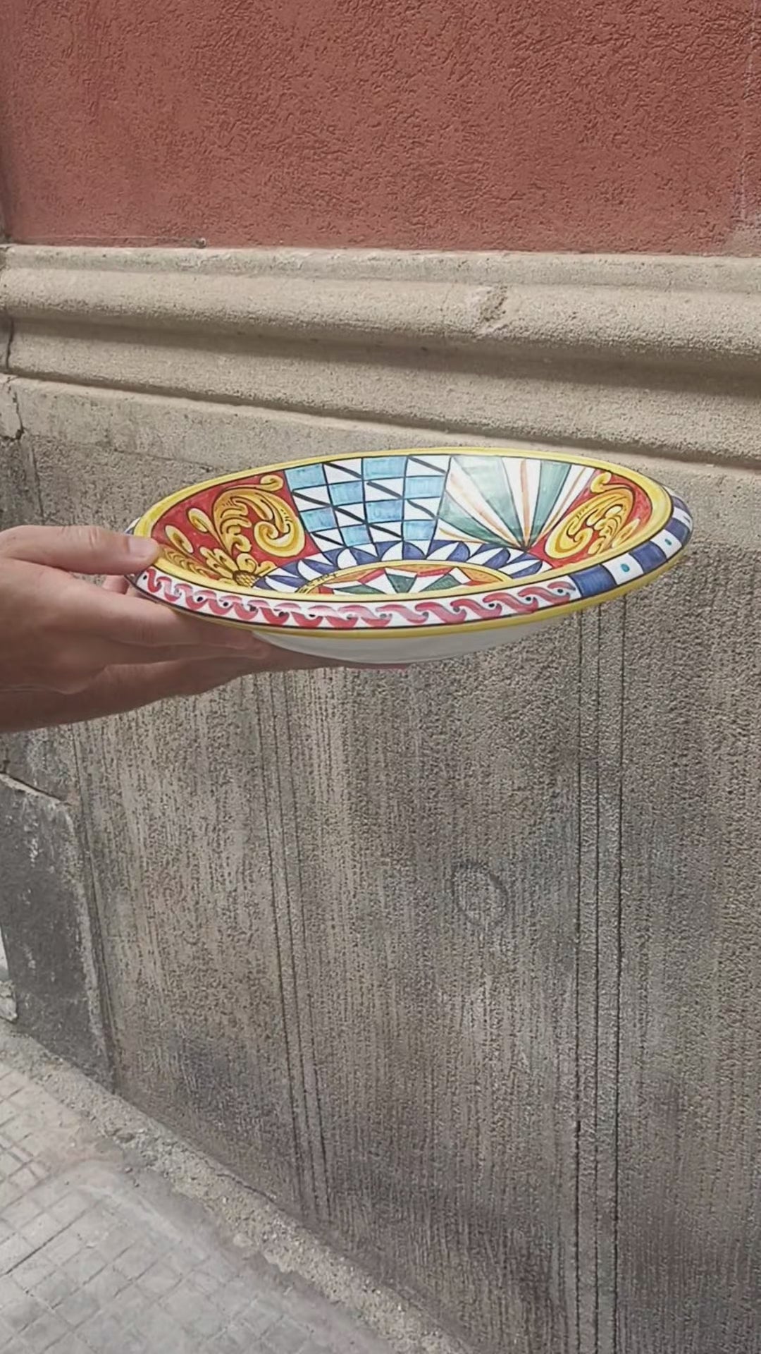 vassoio decorato a mano