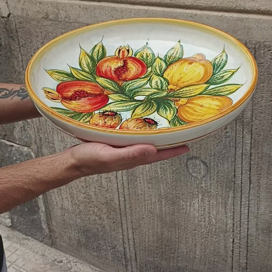 sicilian ceramic fruit bowl