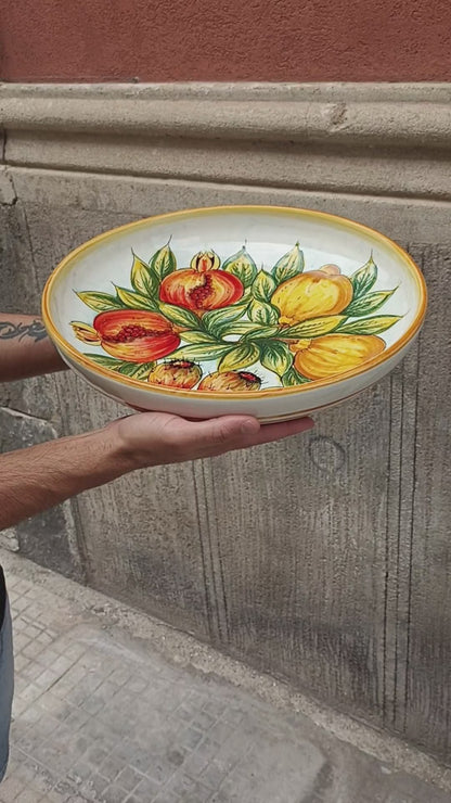 sicilian ceramic fruit bowl