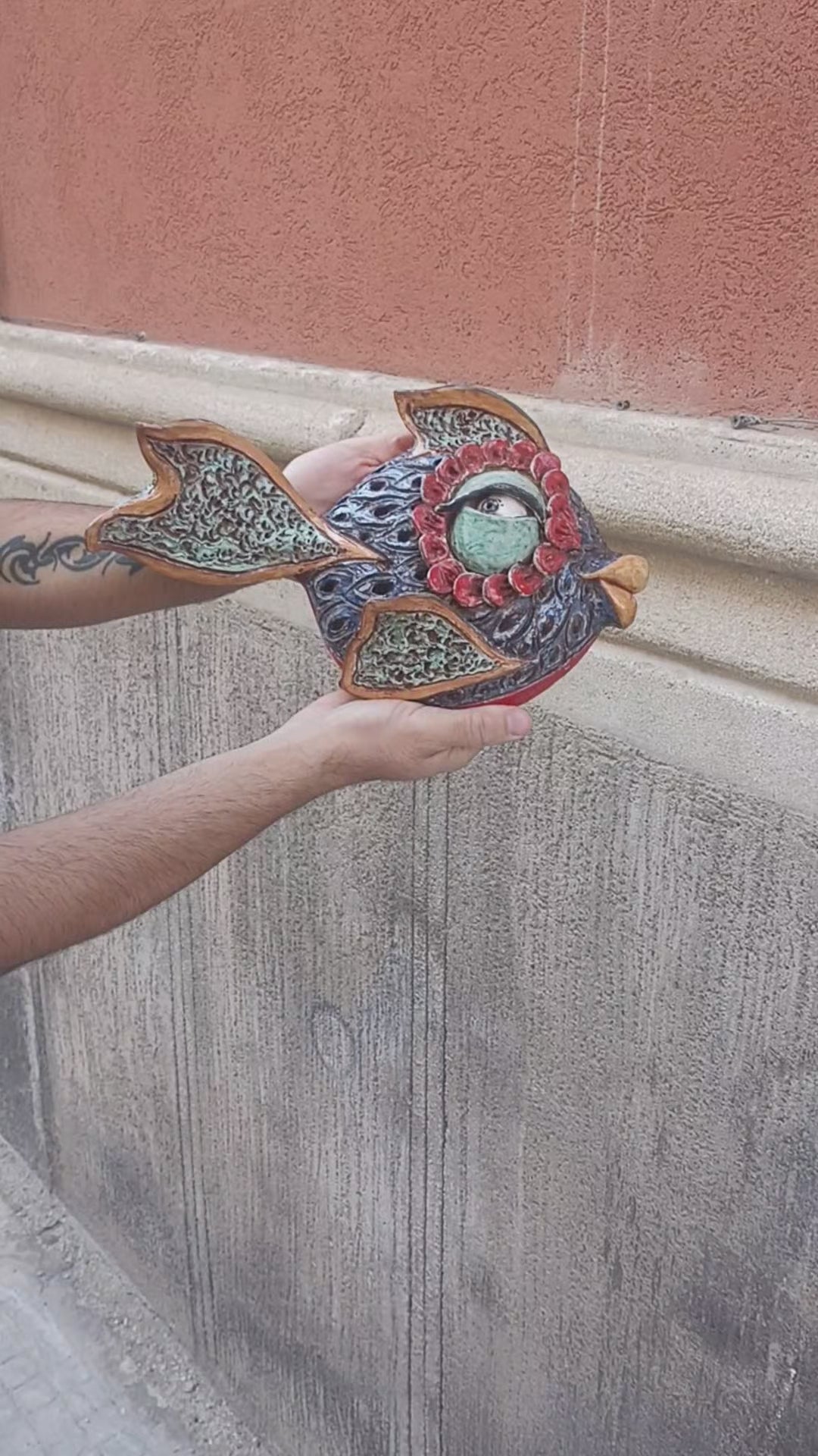 pesce in maiolica di sicilia